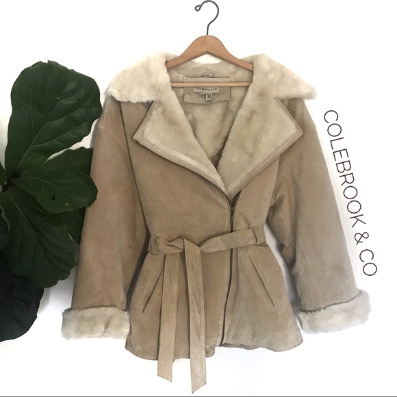 Colebrook and Co Genuine Leather Jacket Trench